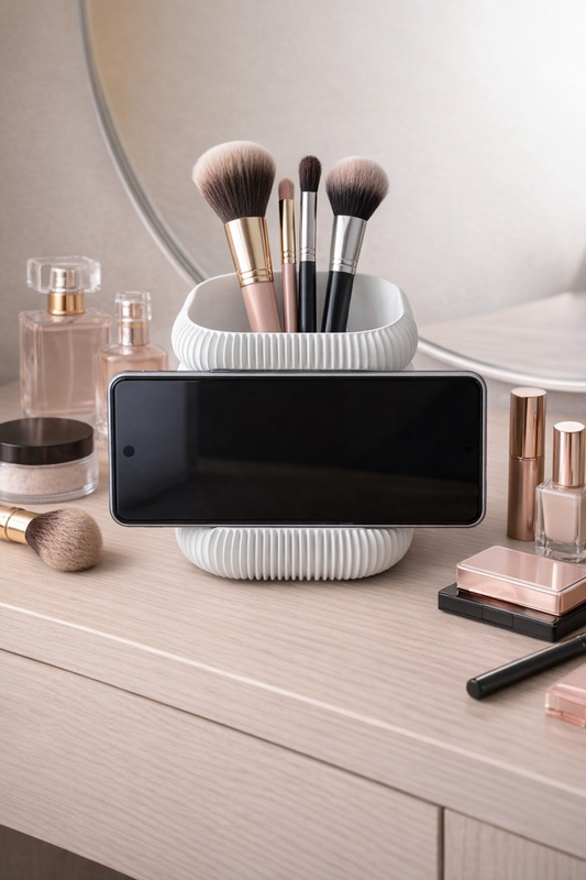 Storage Pot & Phone Holder