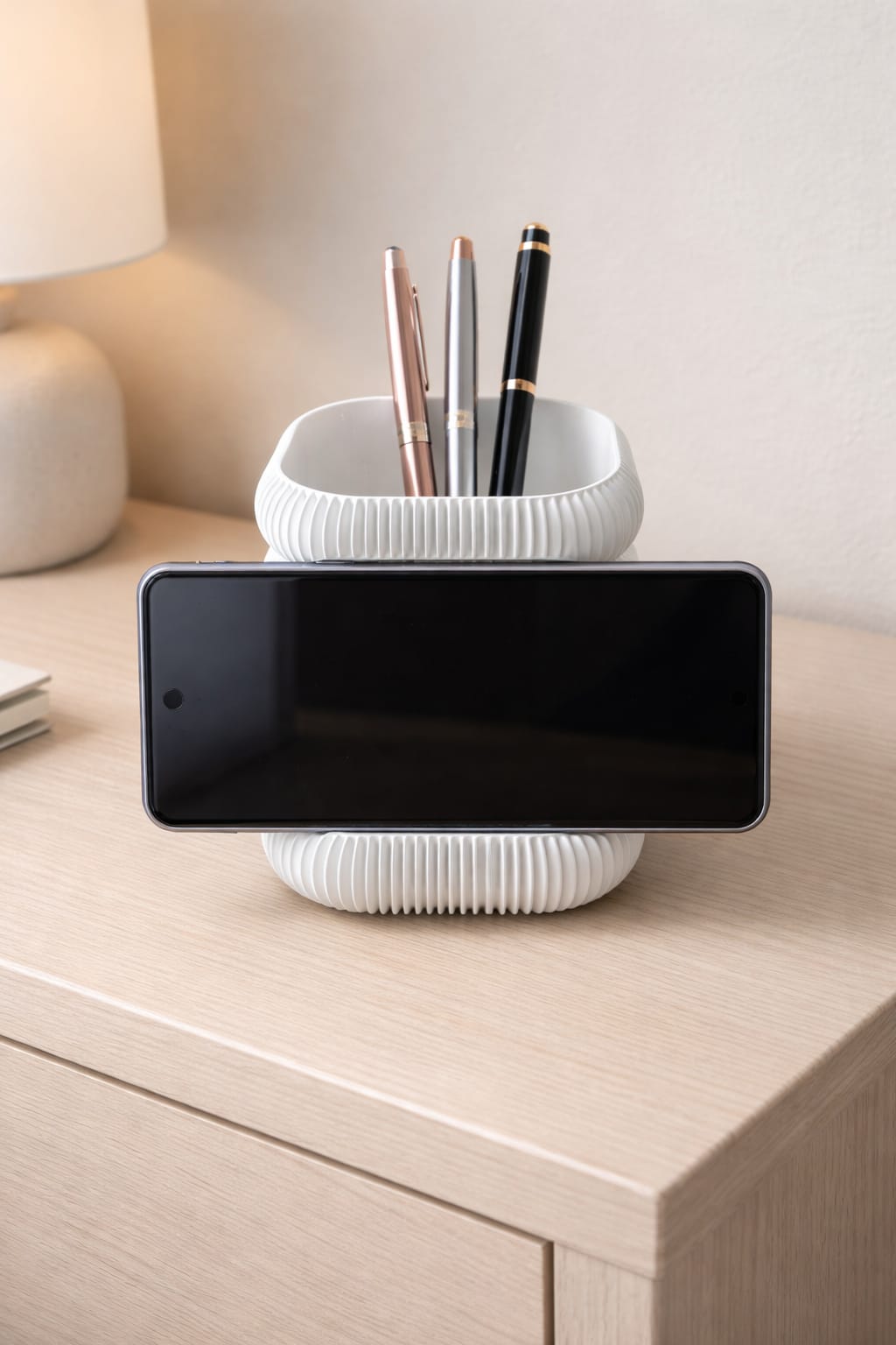 Storage Pot & Phone Holder